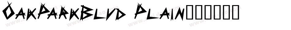 OakParkBlvd Plain字体转换